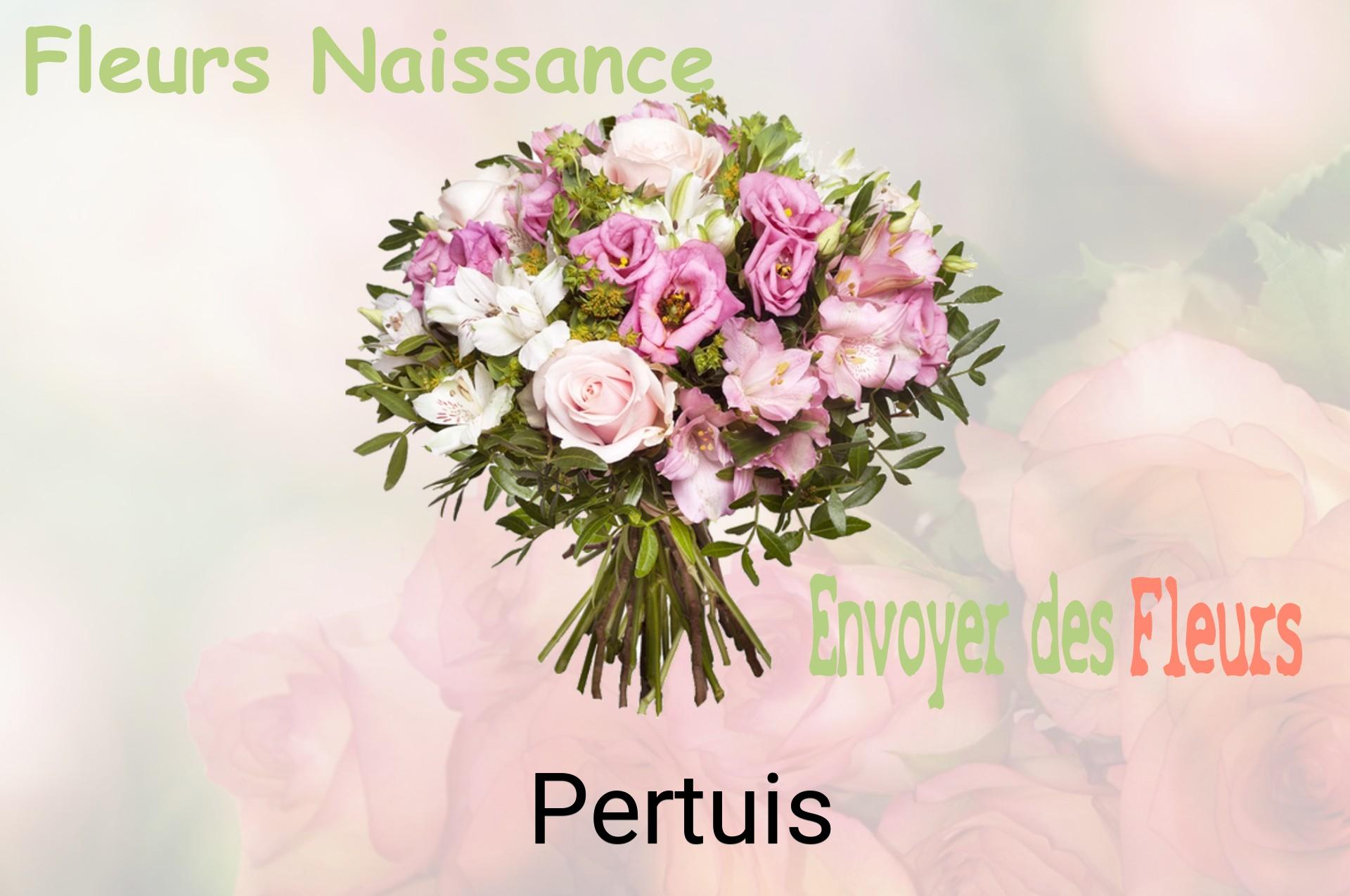 Bouquet de fleurs de naissance livré à Pertuis